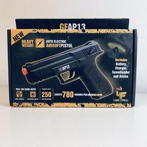Game Face GFAP13 AEG Electric Full/Semi-Auto Airsoft Pistol Kit, Black