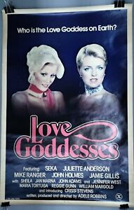 LOVE GODDESSES - ORIGINAL MOVIE POSTER - SEKA/JOHN HOLMES - 1981 ADULT CLASSIC
