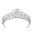 Luxury All CZ Cubic Zirconia Flower Queen Wedding Party Princess Tiara Crown