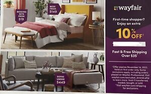 Wayfair 10% Off Coupon First Time Shopper - Expires 05/14/24