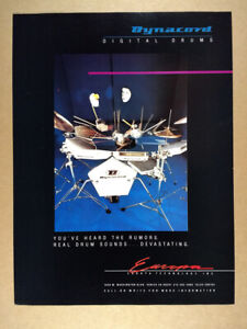 1984 Dynacord Digital Electronic Drums vintage print Ad