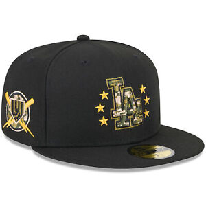 Men's New Era  Black Los Angeles Dodgers 2024 Armed Forces Day On-Field 59FIFTY