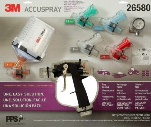 3M 26580 Accuspray ONE Spray Gun System with PPS Series 2.0, Standard, 22 Ounces