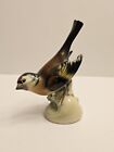 Brown Porcelain Sparrow Bird Figurine Vintage
