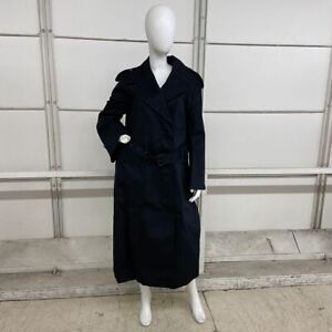 BANANA REPUBLIC Timeless Trench Coat Women's Size L Black