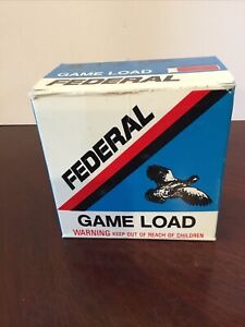 Vintage Federal Game Load 12 GA Empty Shotgun Shell Box