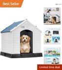 Pet Dog House Indoor Outdoor Puppy Shelter Kennel with Air Vents and Large