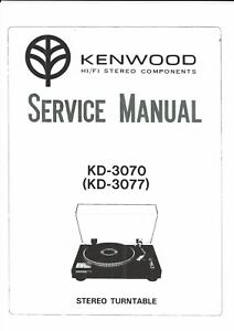 Kenwood Service Manual for KD-3070 3077 Copy