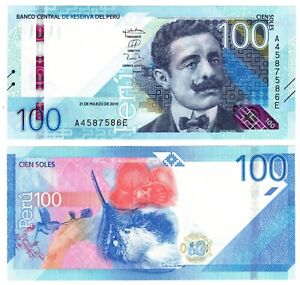 2021 (2019) Peru 100 Soles new Banknote UNC P199