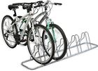 Simple Houseware 5 Bike Bicycle Floor Parking Adjustable Storage Stand Silver