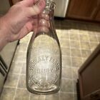 New ListingWoolsey Farms Dairy Embossed Quart Milk Bottle Aberdeen Maryland MD