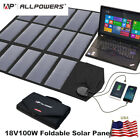 ALLPOWERS 100W 18V Portable Solar Panel Foldable Solar Charger For Outdoor Use