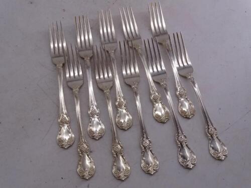 Vintage Sterling Silver Dinner Fork Set Towle Old Master 614.9 grams 7.25