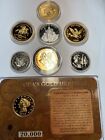 New Listing8 Coin lot- Washington, USA, Eagle, CA, SF Expo, Liberty 2 1/2 24k Plated - Copy