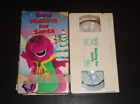 Barney : Waiting For Santa (VHS, 1992) Purple Singing Dinosaur Kids Rare