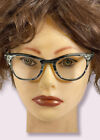 Vintage American Optical Jeweled Rhinestone Cat eye glasses 5 1/4