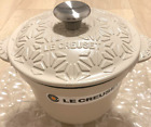 Le Creuset Cast Pot Cocotte Every 18 Japanese Pattern Wagara Brioche W/Inner lid