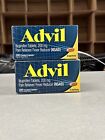2x Advil Ibuprofen 200mg Pain Reliever/Fever Reducer 100Coated Caplets Exp 08/25