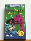 Rare Vintage 1993 Barney Rhymes With Mother Goose VHS
