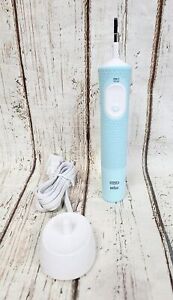 Braun Oral-B Pro Timer 3708 Electric Toothbrush Handle with Charger - LIGHT BLUE