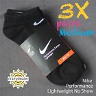 Nike Performance Lightweight Training Fitness No-Show Socks BLACK Medium 3 Pairs