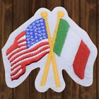 USA & Italy Embroidered Patch — Iron On