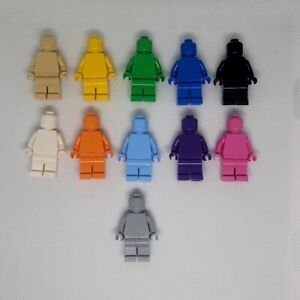 New! Monochrome Lego Minifigures. Select your color.