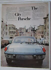 1973 Porsche 914 Print Ad ~ The CITY Porsche Big City Stop-and-Go Easy Parking +