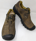 Keen Mens Size 11.5 Boston III Brown Leather Boots Hiking Lace Up Oxford Shoes