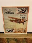 Universal Airlines metal sign 1928 reproducted 1991 aviation advertising history