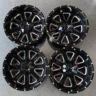 Used 22x12 D6 fit Lifted Chevy Ford 6x135/6x139.7(6x5.5) -44 106.1 Black Milled