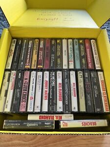 Lot Of 32 Cassette Tapes Bulk Various Artists Assorted Rock Pop Country