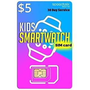 Smart Watch SIM Card for Kids 4G Smartwatch Senior GPS Tracker Talk Text Data US