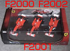 Mattel 3 Car Set 1/43 Ferrari F2001 Malaysia F2002 Belgium F2003 Canada Schumach