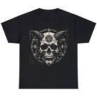 Gothic Occult Satanic Goat Skull Grunge Unisex   T Shirt S-5XL