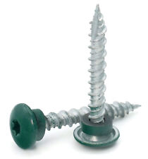 #10 Torx Low Profile Roofing Screws Mechanical Galvanized | Forest Green Finish