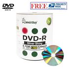 100 Pack Smartbuy Blank DVD-R 16X 4.7GB 120M Shiny Silver Top Recordable Disc