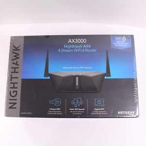 NETGEAR Nighthawk AX3000 4-Stream Dual-Band Wi-Fi 6 Router - RAX35-100NAS New!