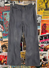 Vintage 60s-70s Grey Overdyed Lee Flares Denim Jeans 29x30 Union Made USA