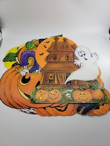 Vintage Lot of 5 Halloween Die Cut Paper Decorations