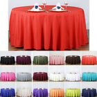145cm Table Cloth Round Table Satin Table Cover Wedding Party Banquet Decors