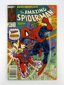 Amazing Spider-Man #327 Marvel Comics Magneto Newsstand Edition VG 1989