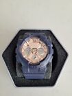 Casio G-Shock Women Analog/Digital Navy Blue/Rose Gold Watch GMAS120MF-2A2