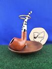 New ListingSavinelli Round Wooden Single Pipe Stand Made In Italy *Pipe Not Included*