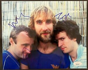 GENESIS X3 SIGNED AUTOGRAPHED 8X10 PHOTO PHIL COLLINS BANKS RUTHERFORD JSA COA