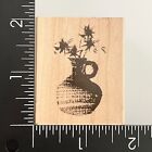 Penny Black Clay Flower Vase 3141F Wood Mounted Rubber Stamp