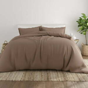 New Listing3-Piece Taupe Duvet Cover Set, King Size