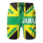 Men's 3D Printed Jamaican Flag Swim Trunks Summer 2024 Graphic Beach Surf Shorts