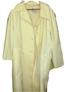 Vintage LONDON FOG Maincoats Long RAINCOAT Rain Trench Coat Womens 18 reg