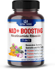 NAD+ Supplement 14,300Mg with Nicotinamide Riboside NR, Trans Resveratrol, Querc